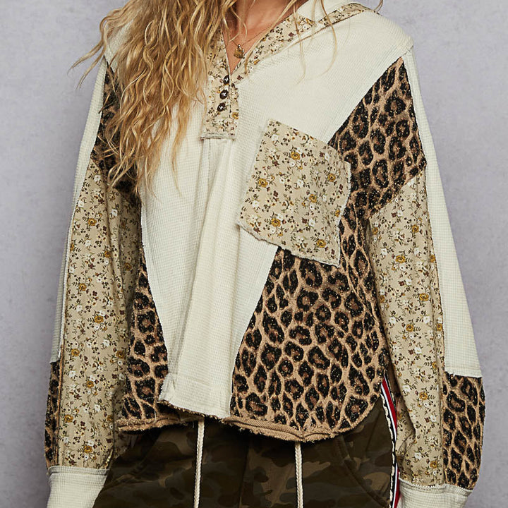 Hooded Oversized Thermal Top