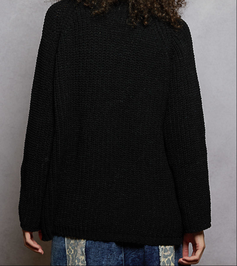 Long Sleeve Relaxed Open Cardigan