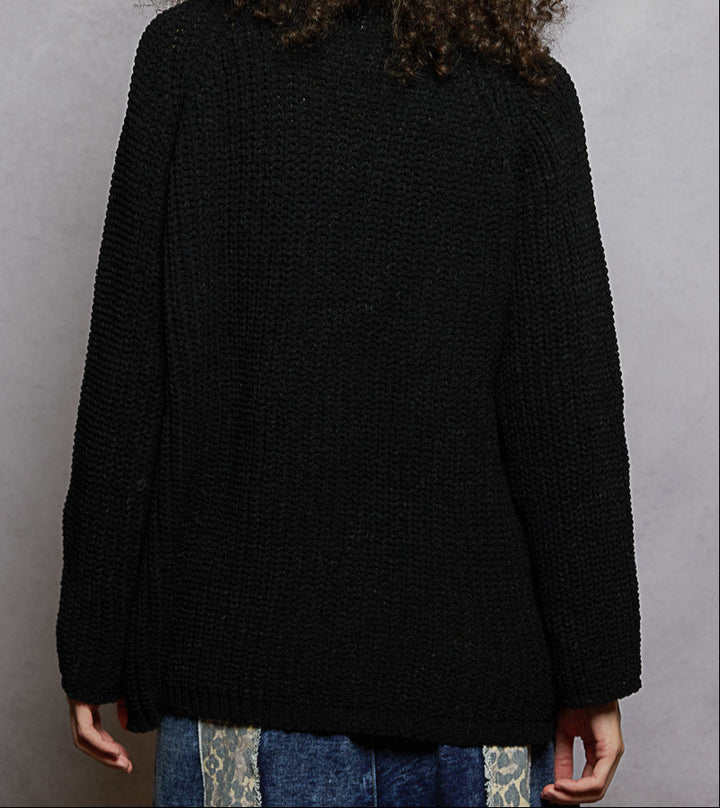 Long Sleeve Relaxed Open Cardigan