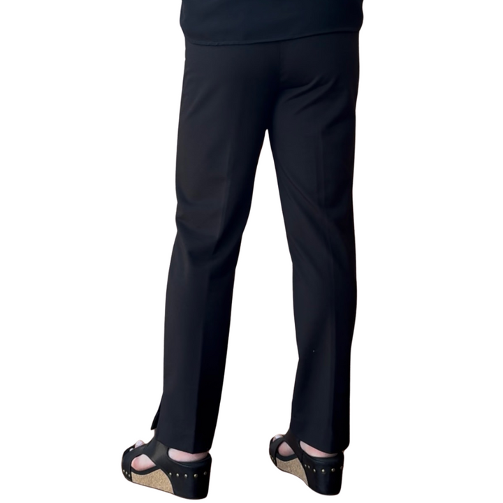 Faux Zip Front Ankle Pant
