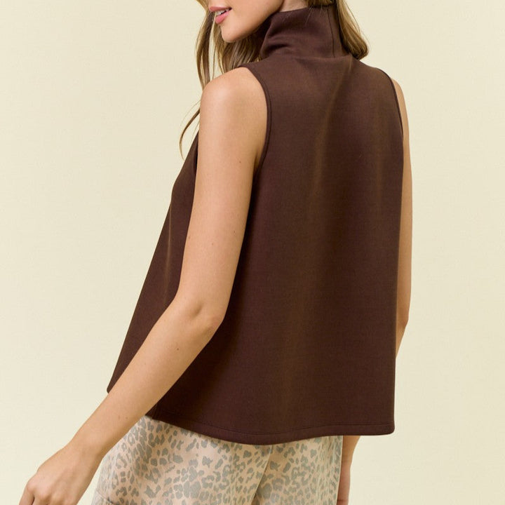 Brushed Modal Pintuck Tank