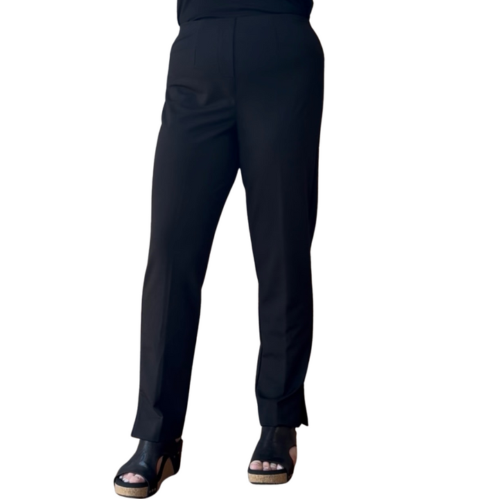 Faux Zip Front Ankle Pant