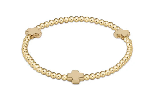 14kt gold-filled beaded bracelet with stretch fit, perfect for worry-free wear—sleep, shower, and shine in effortless everyday style.