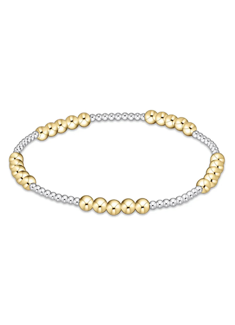 Enewton - Mixed Metal Classic Blissful Pattern 2MM Bead Bracelet