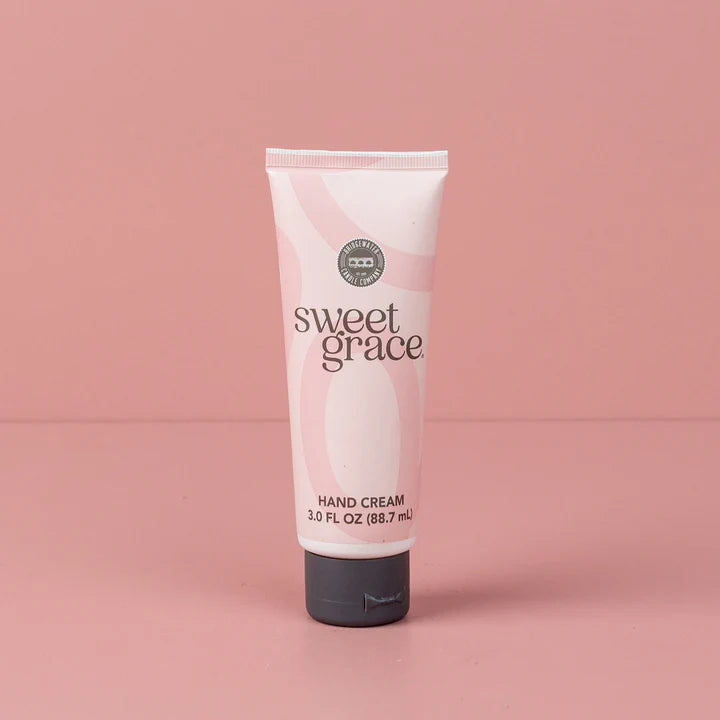 Sweet Grace Hand Cream – Nourishing shea butter and vitamin E lotion with exotic passion fruit, sparkling tea, and patchouli fragrance; top-selling oriental and spice skincare essential.