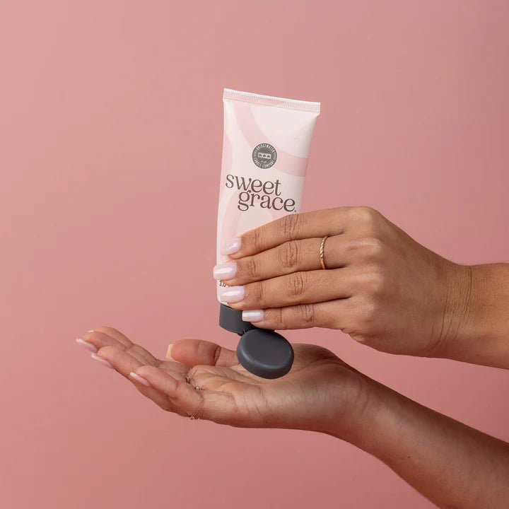 Sweet Grace Hand Cream – Nourishing shea butter and vitamin E lotion with exotic passion fruit, sparkling tea, and patchouli fragrance; top-selling oriental and spice skincare essential.