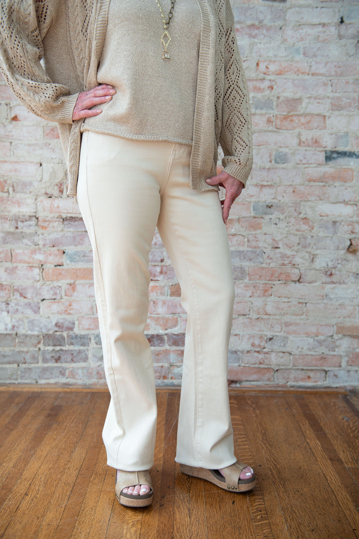 Trousers Flair Colored Jeans