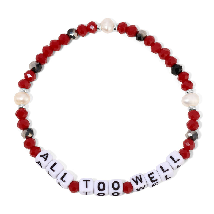 6.75" colorful stretch bracelet with crystal accents and vibrant discs—joyful, stylish gift for women 30+.