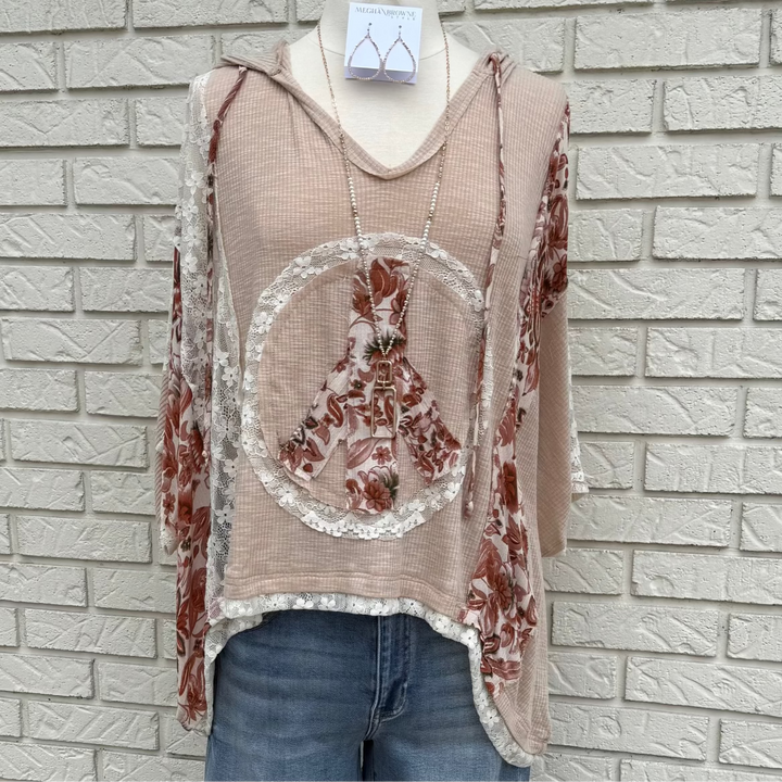 Hoody Oversized Knit Top