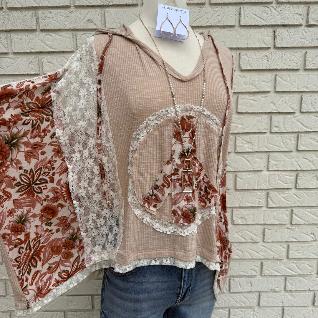 Hoody Oversized Knit Top