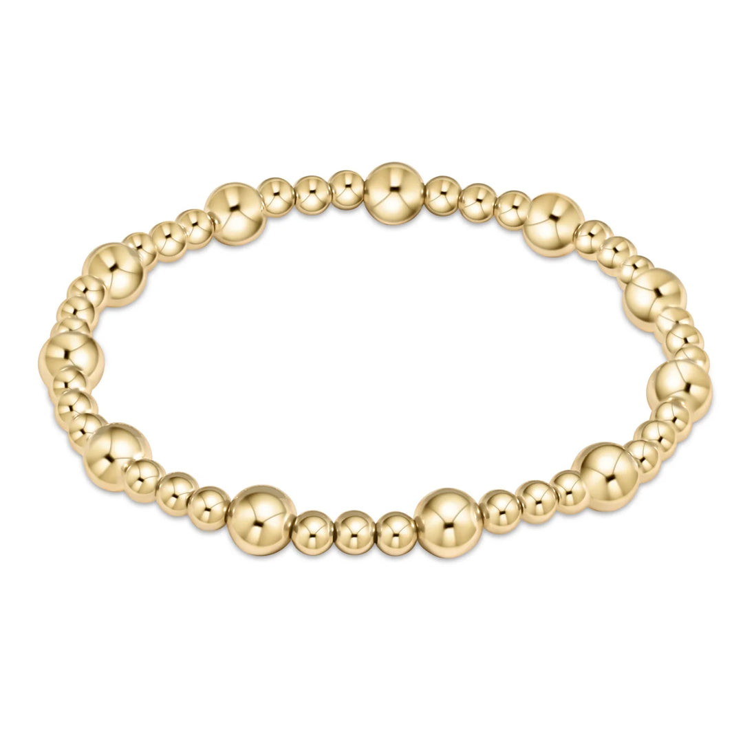 Enewton Extends - Gold Classic Sincerity Pattern 6MM Bead Bracelet