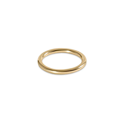 2.1mm 14kt gold-filled band ring with worry-free wear—sleep, shower, and stack in style; elegant everyday piece for women 30+.