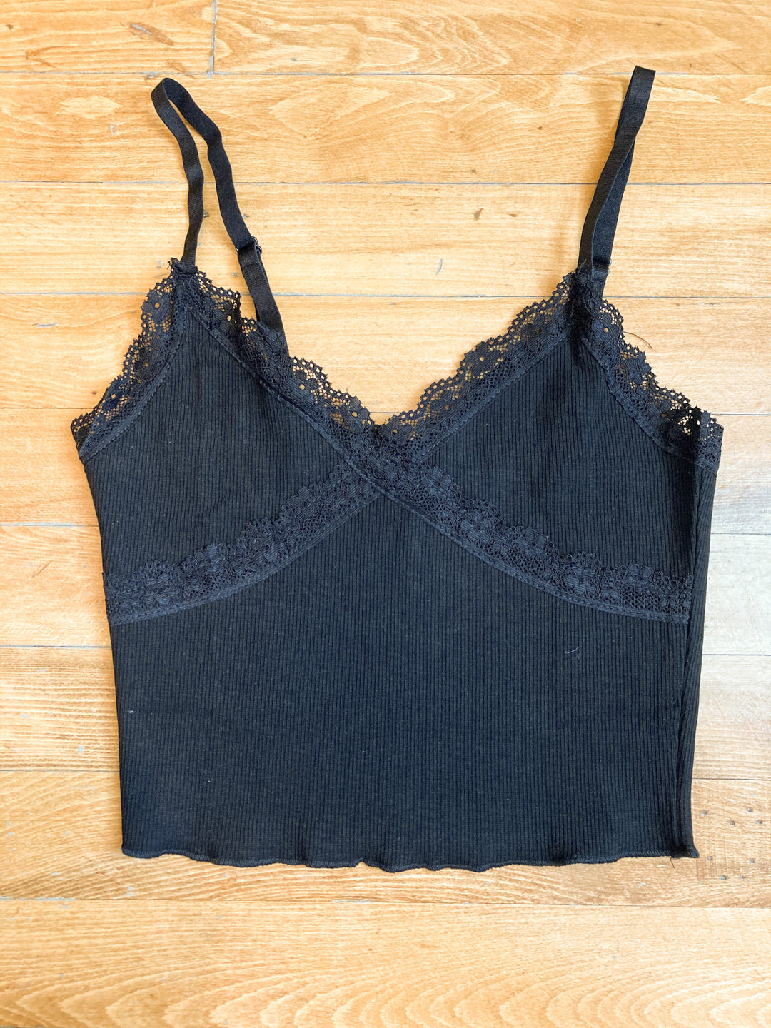 lace crop cami