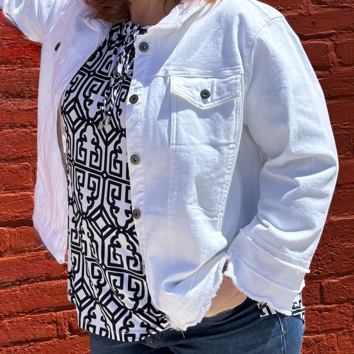 ¾ Sleeve Peasant Top