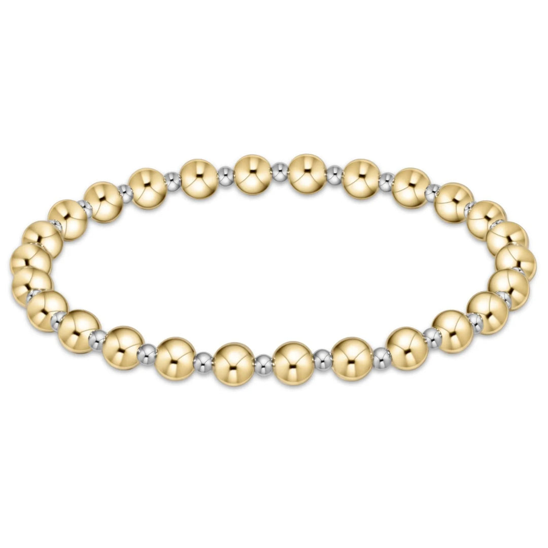 Enewton Extends - Mixed Metal Classic Grateful Pattern 5MM Bead Bracelet