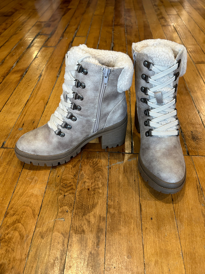 Alpine Lace Up Combat Bootie