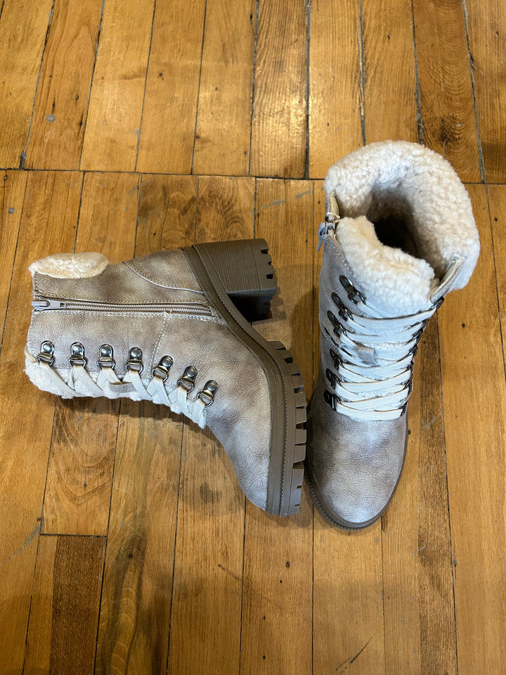 Alpine Lace Up Combat Bootie