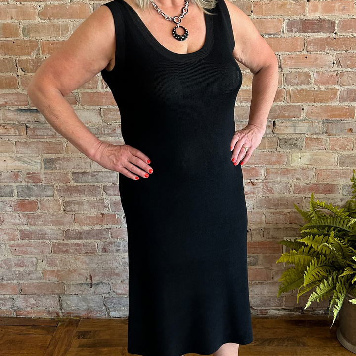 Sleeveless Mesh Stitch Dress