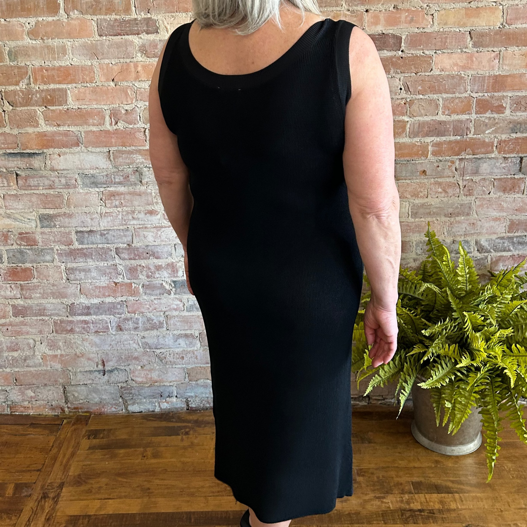 Sleeveless Mesh Stitch Dress