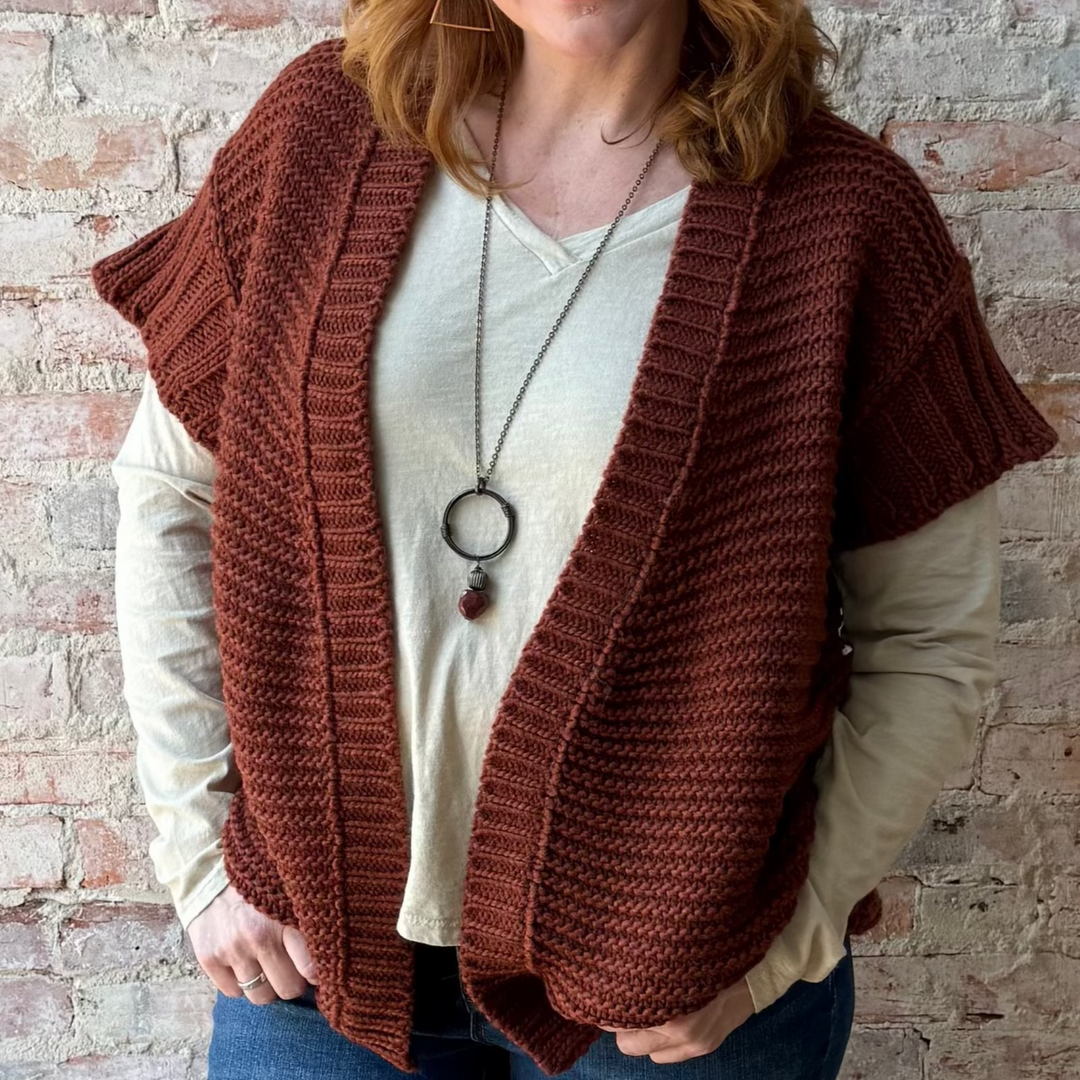 Fern Chunky Knit Gilet