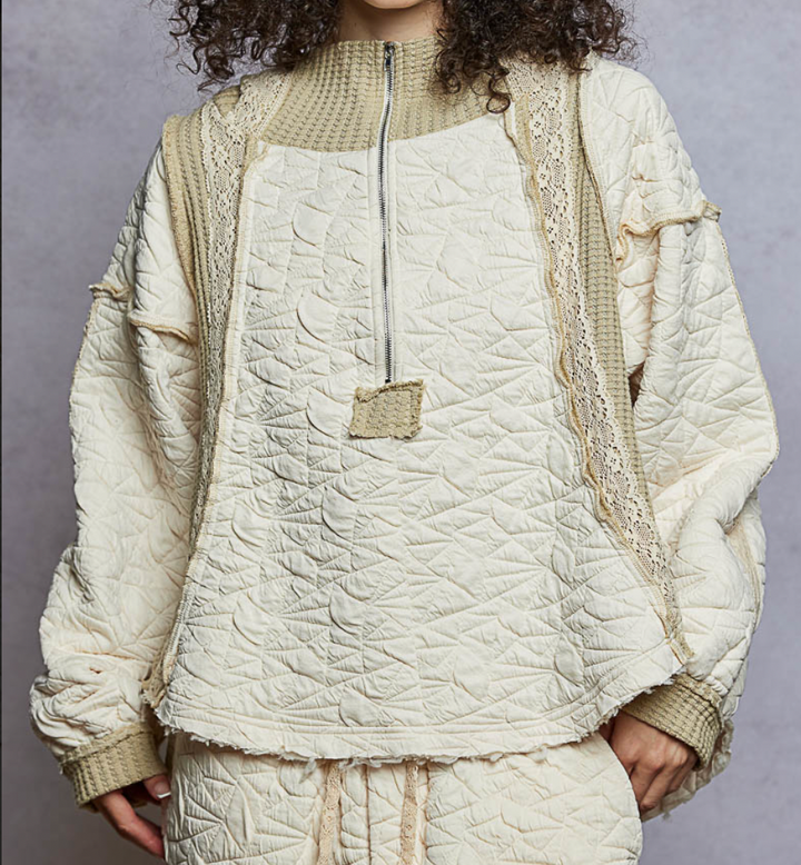 High Neck Quilted Top