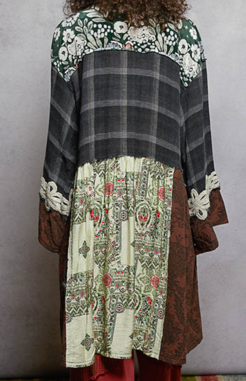 Knee Length Plaid Top