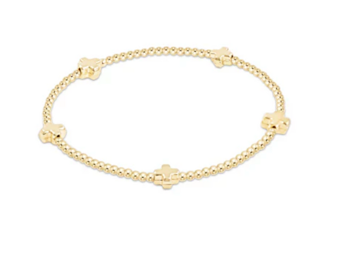 14kt gold-filled beaded bracelet with stretch fit, perfect for worry-free wear—sleep, shower, and shine in effortless everyday style.