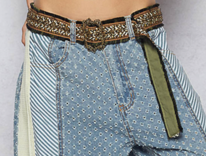 Boho Luxe Beaded Buckle Belt