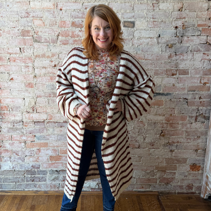 Floral Mesh Print Long Sleeve Top