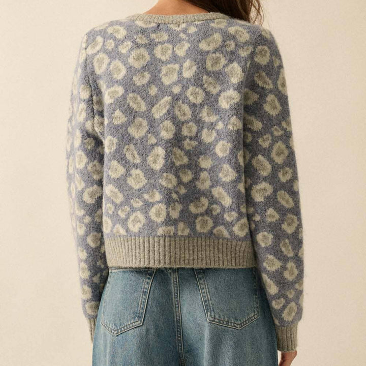 Leopard-Print Cardigan