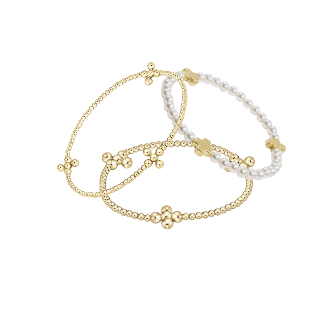 Hand-beaded 6.25" stretch bracelet with worry-free wear—stylish, durable gift for confident women 30+.