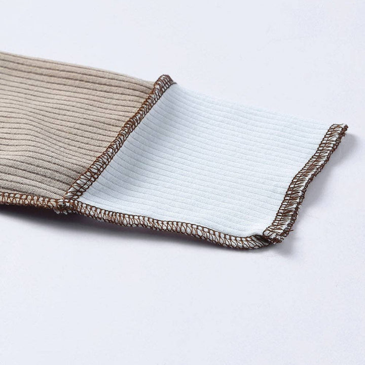 Color Block Rib Knit Top