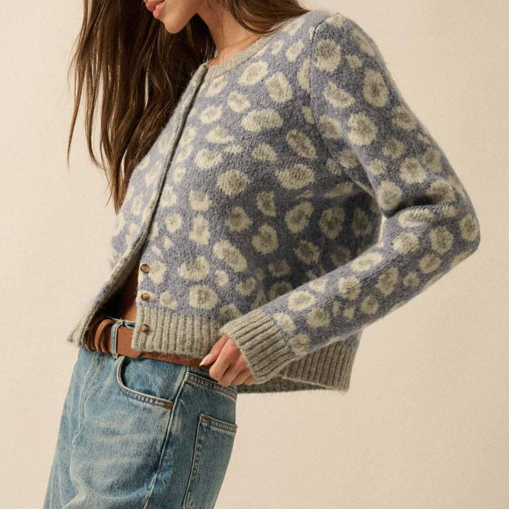 Leopard-Print Cardigan