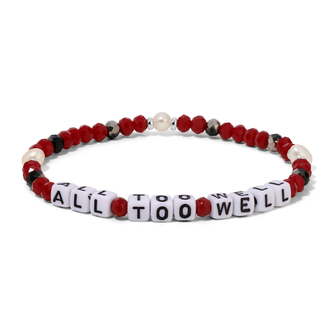 6.75" colorful stretch bracelet with crystal accents and vibrant discs—joyful, stylish gift for women 30+.
