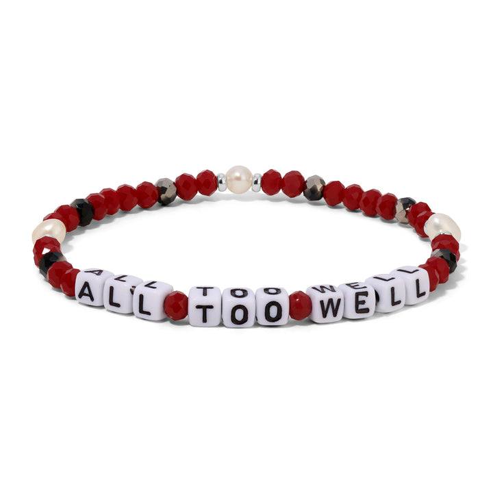 6.75" colorful stretch bracelet with crystal accents and vibrant discs—joyful, stylish gift for women 30+.