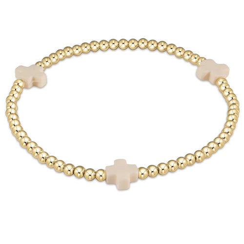 14kt gold-filled beaded bracelet with stretch fit, perfect for worry-free wear—sleep, shower, and shine in effortless everyday style.