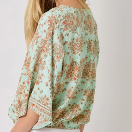 Broder Print Kimono