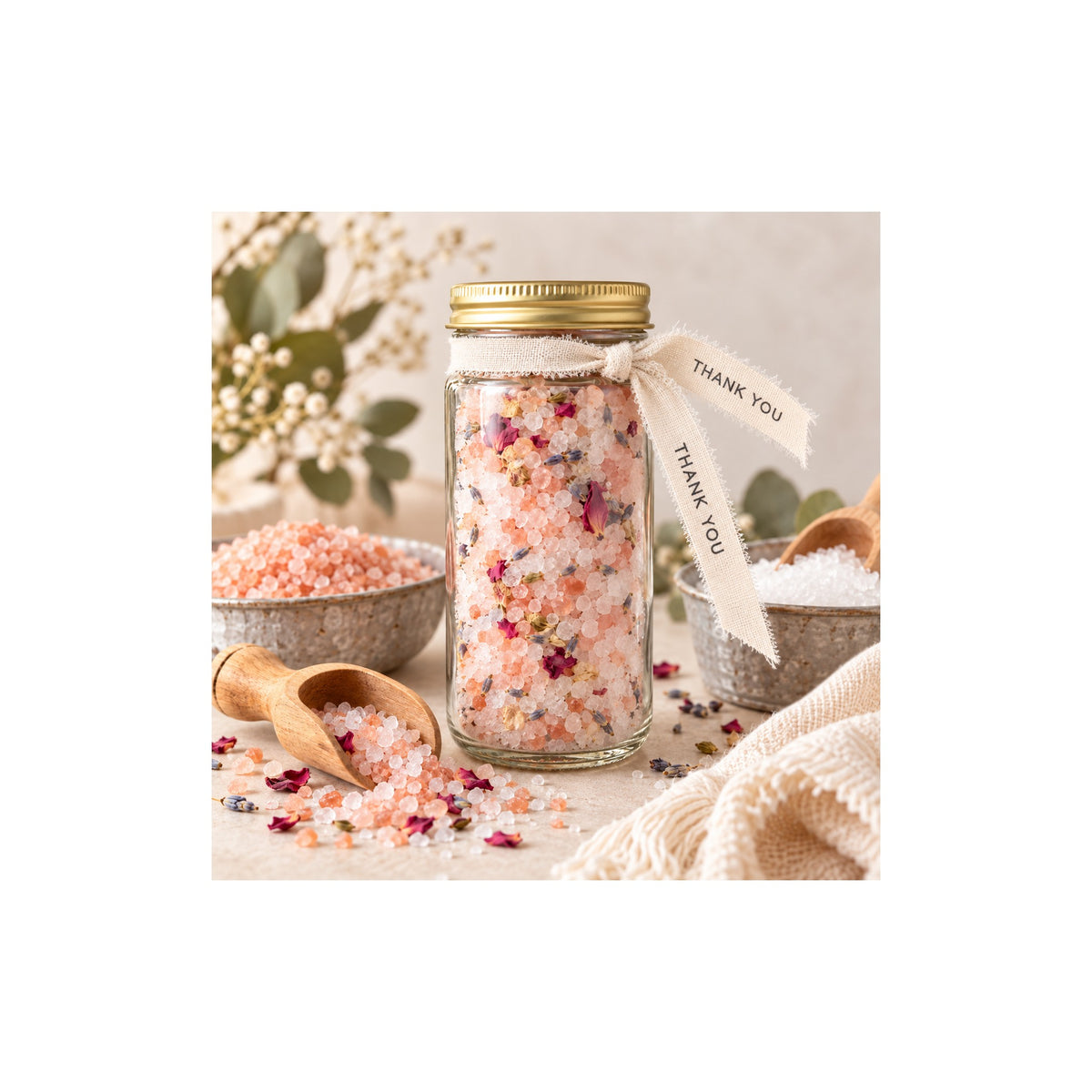 Custom Bath Salt Jars
