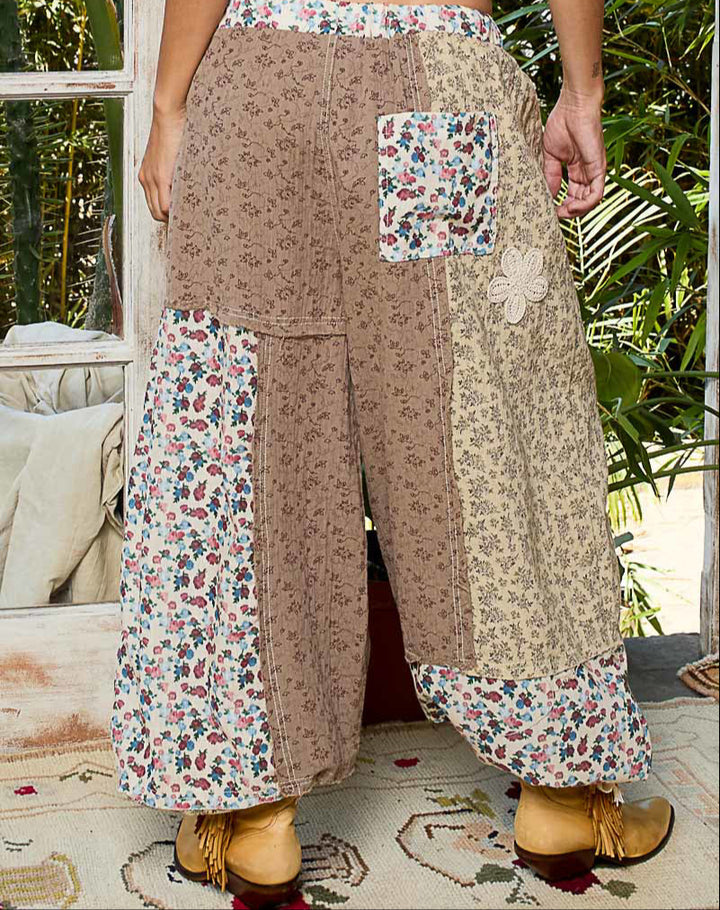 Roomy Fit Printed Bottoms