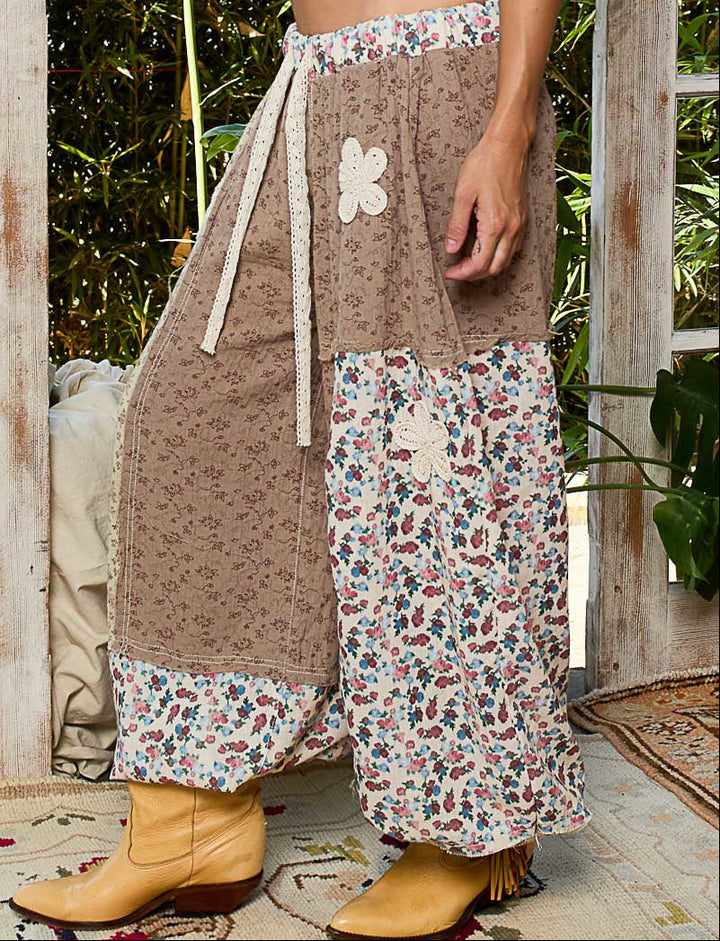 Roomy Fit Printed Bottoms