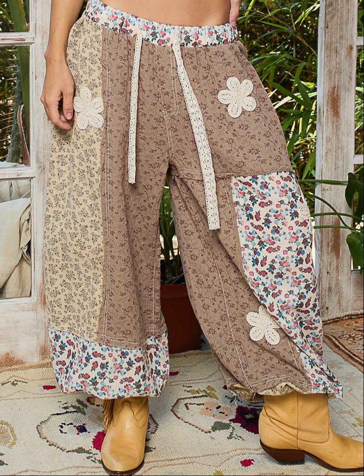 Roomy Fit Printed Bottoms