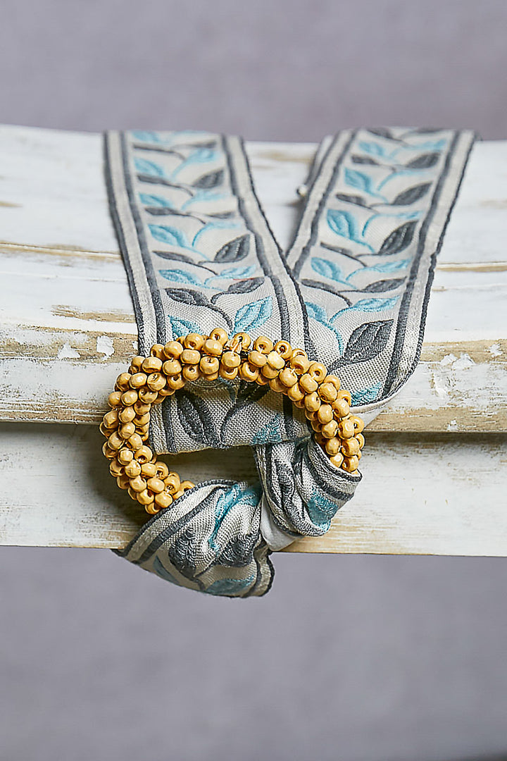 Embroidered Floral Belt