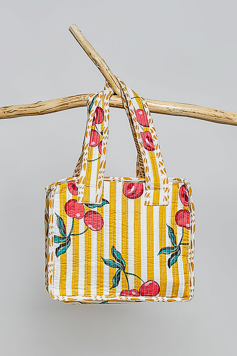 Mini Quilted Tote Bag