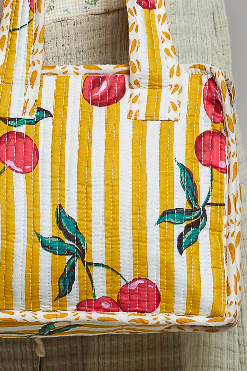 Mini Quilted Tote Bag