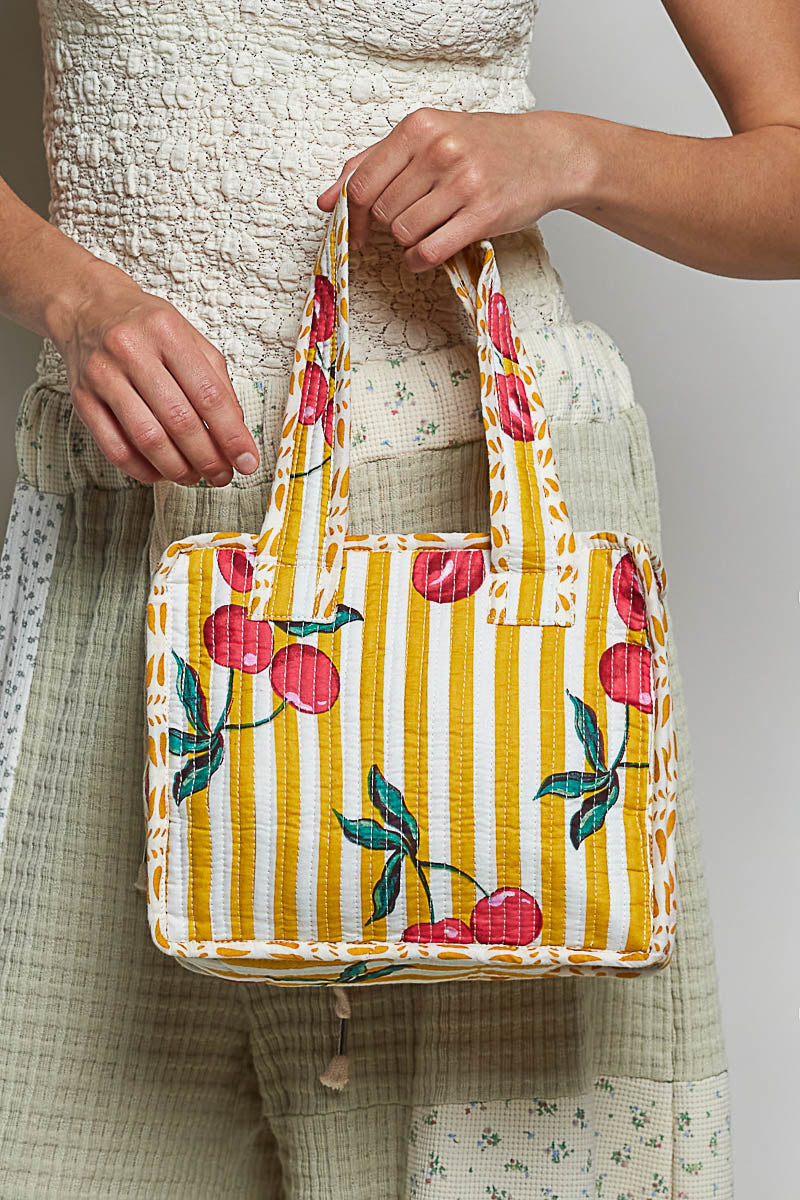 Mini Quilted Tote Bag