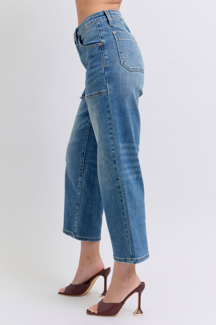 Judy Blue HW Utility Pocket Crop Wide