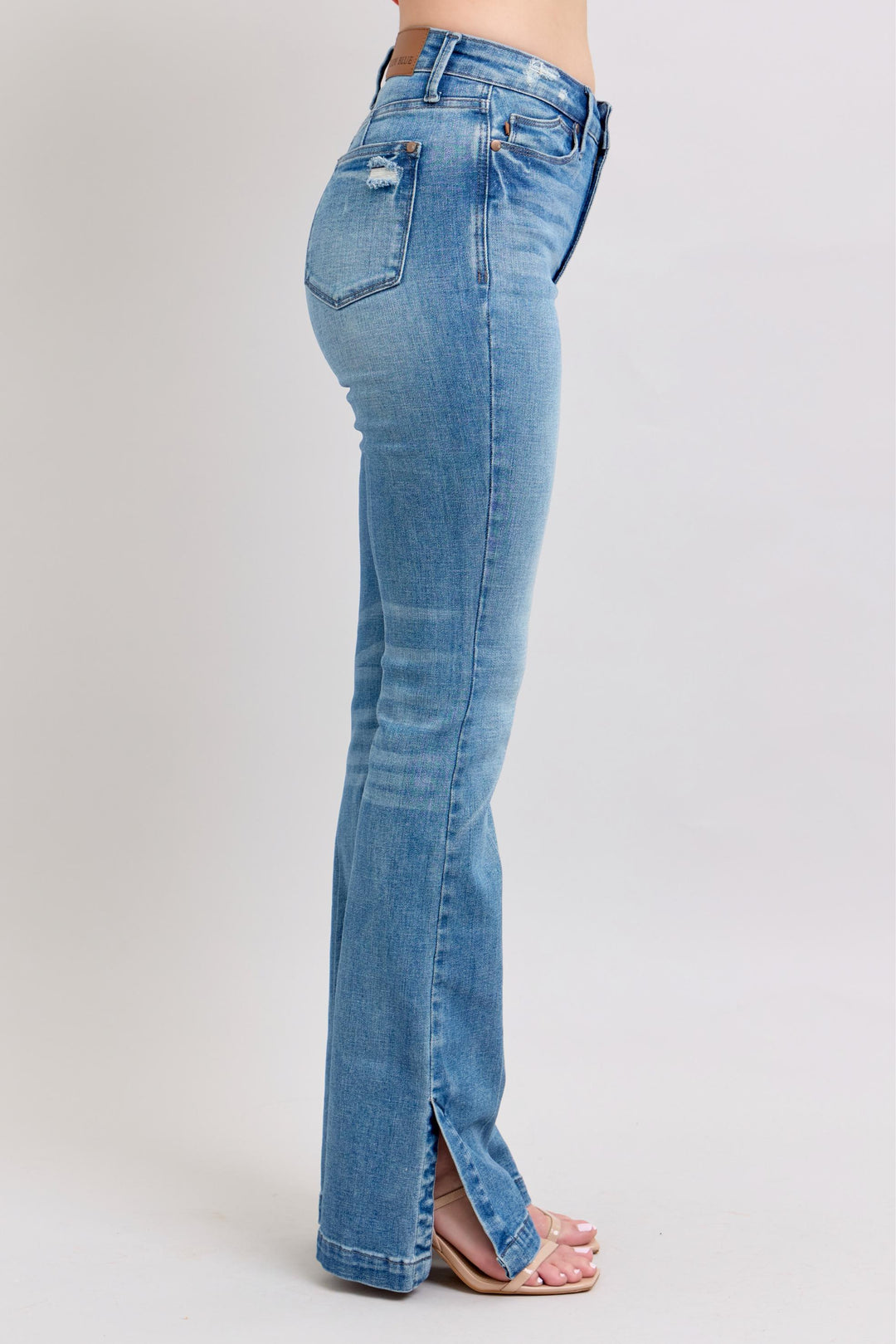 Judy Blue HW Side Slit Slim Boot