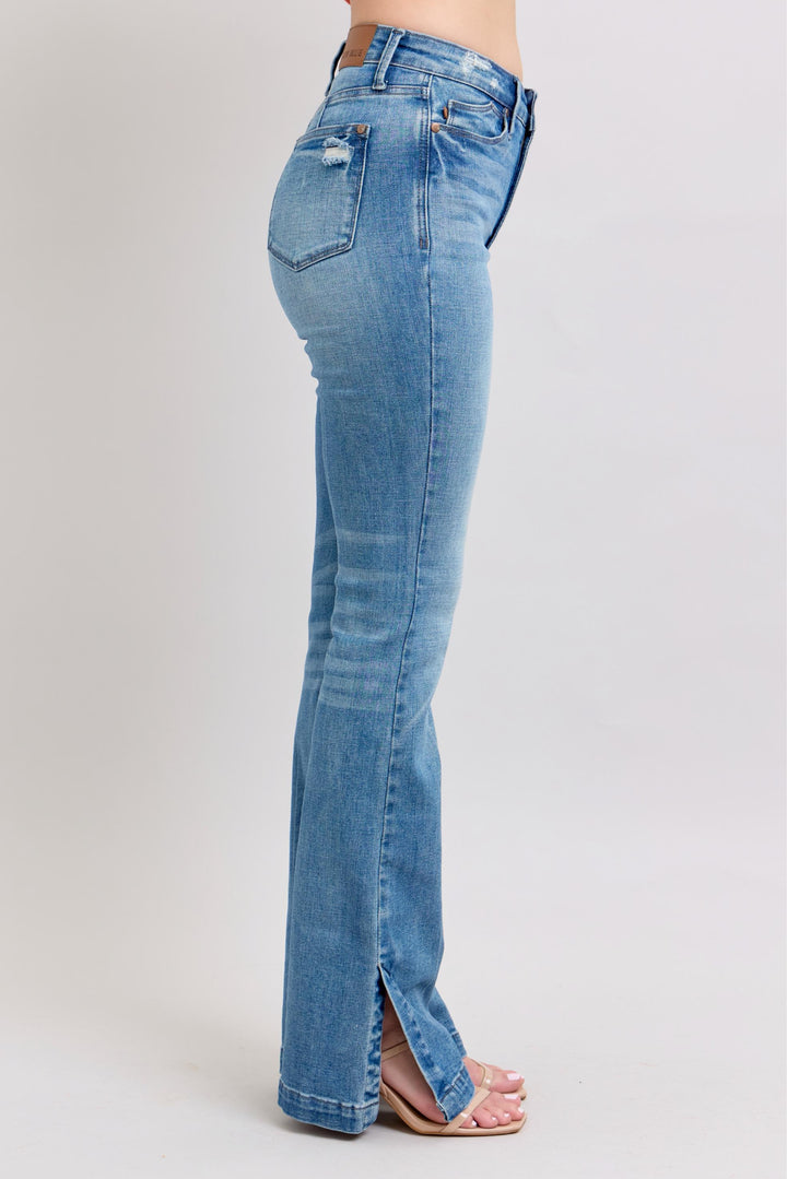 Judy Blue HW Side Slit Slim Boot