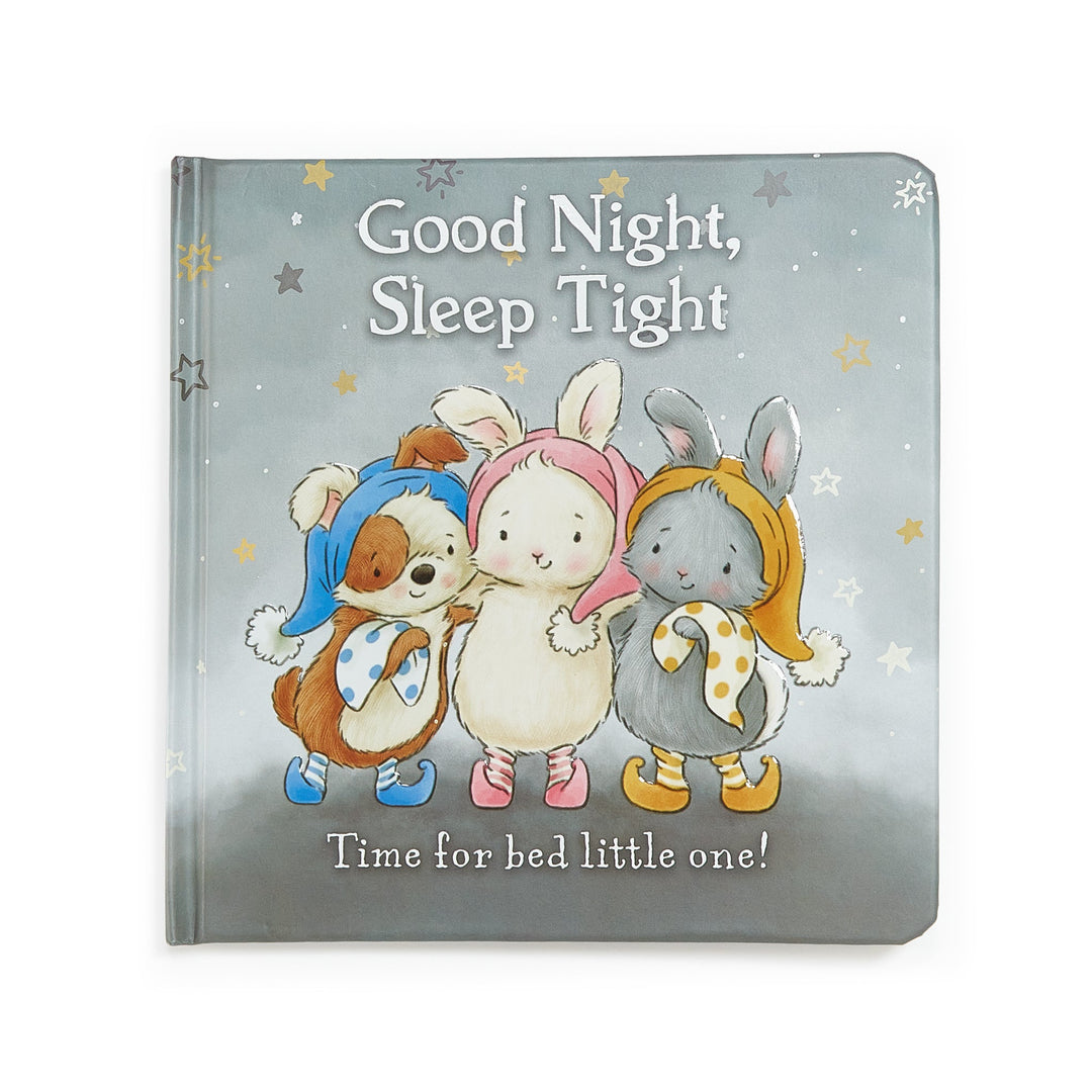 Bunnies by the Bay 'Good Night, Sleep Tight' board book featuring cute animals in pajamas