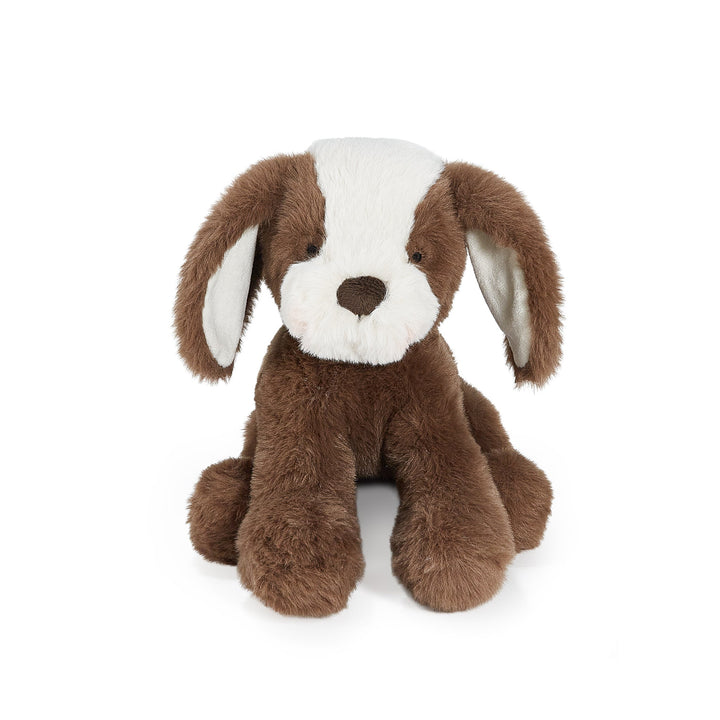Bunnies By the Bay Little Floppy Mutt plush puppy in cocoa brown with cream accents